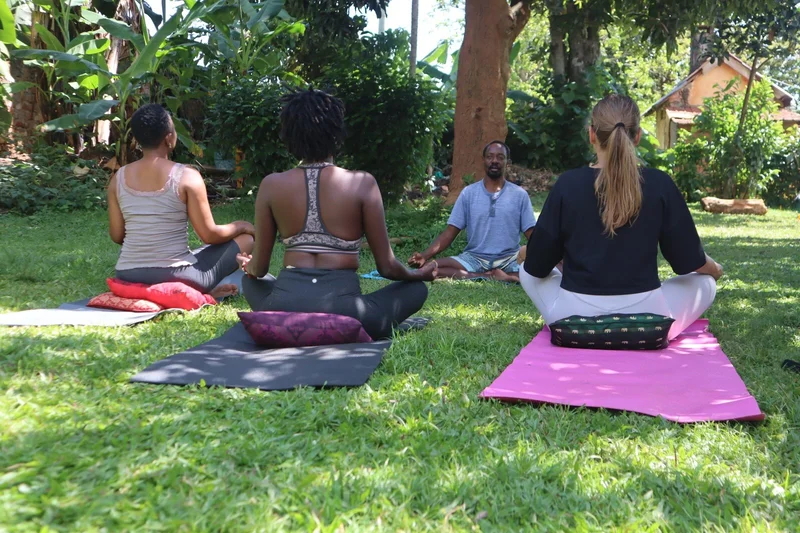 Power Yoga class in Entebbe with Metta Yoga by Mike