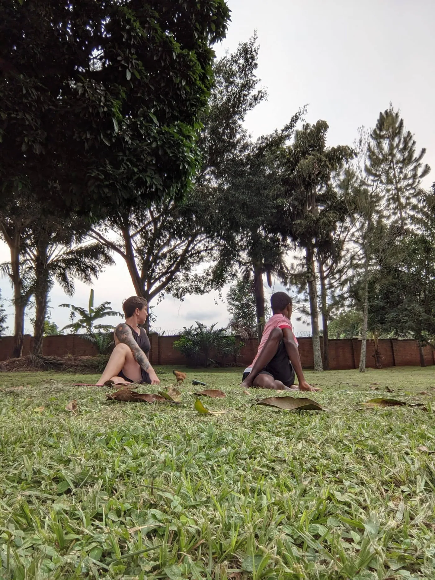 Personalized outdoor yoga session in Entebbe with Mike