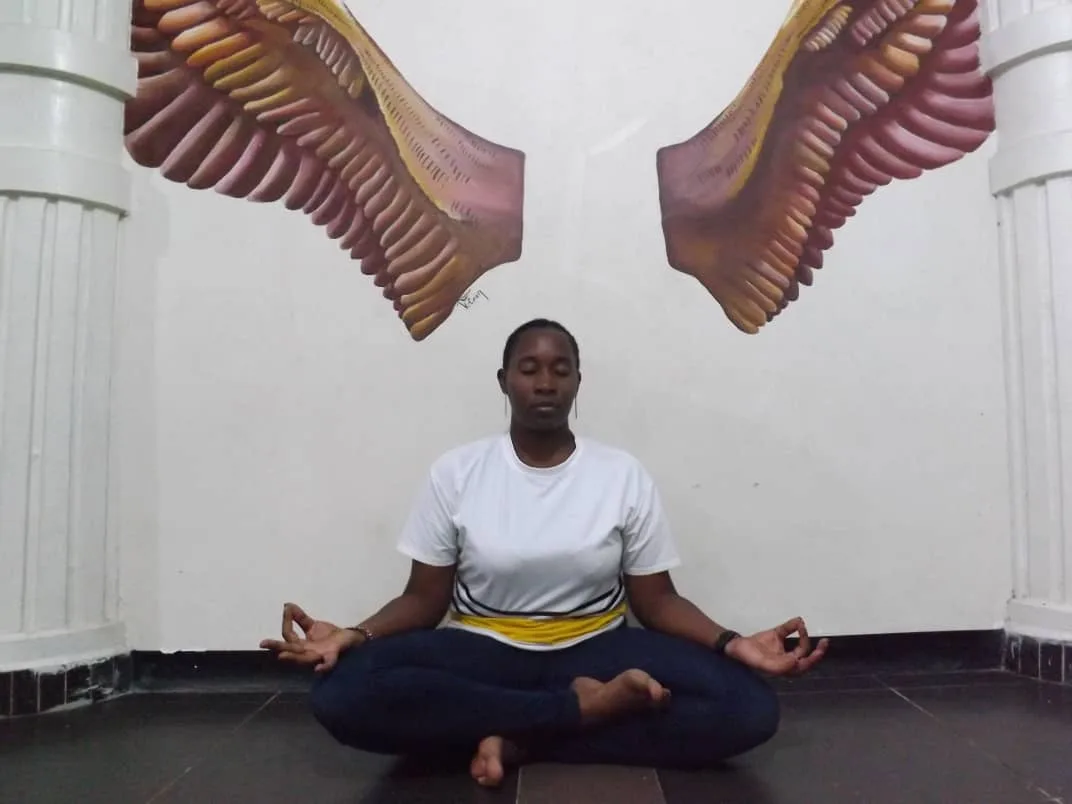 Meditation Circle seated practice in Entebbe