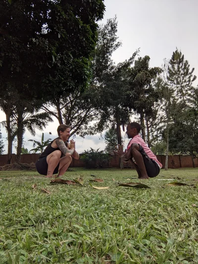 Pre-Natal Yoga session in Entebbe