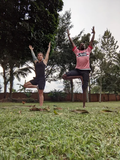 Post-Natal Yoga session in Entebbe